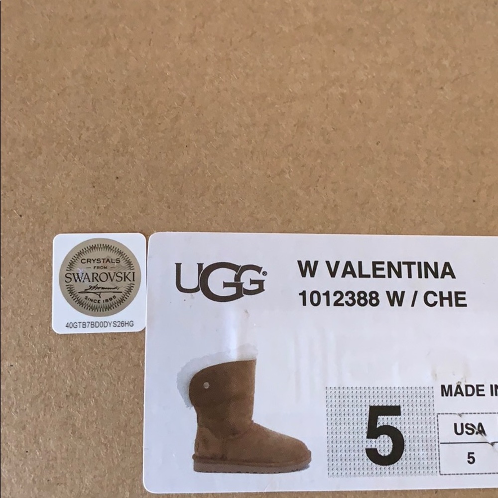 NEW UGG VALENTINA CHESTNUT - Picture 8 of 8